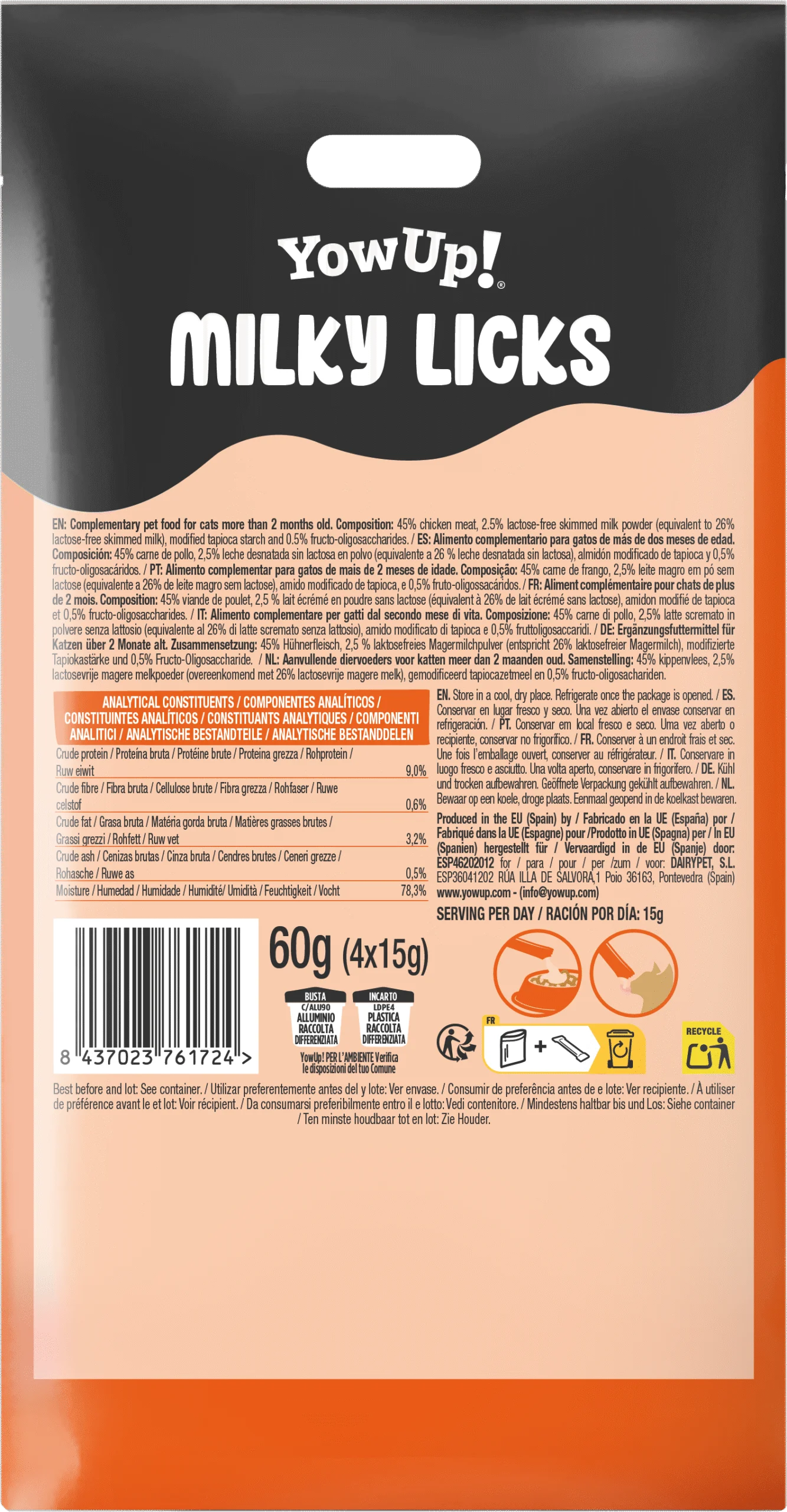Schlecksnack für Katzen mit Huhn und Milch – YowUp! Milky Licks – Bild 3