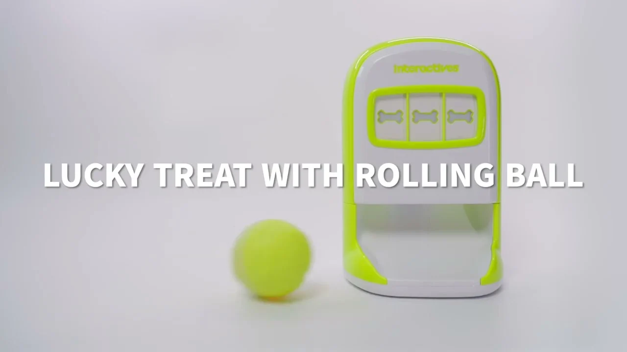 Belohnungsautomat für Hunde mit ballförmiger Fernbedienung – AFP Interactives - Lucky Treat with Rolling Ball – Bild 6