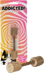 Spielhantel aus Holz für Katzen mit MADNIP – Addicted! Wood Dumbell