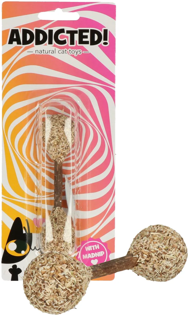 Katzenspielzeug in Hantelform mit MADNIP – Addicted! Dumbell – Bild 1