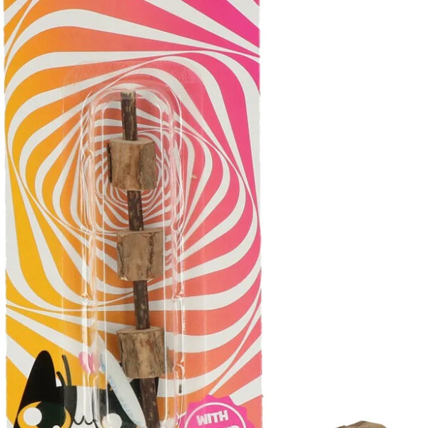 Hölzernes Katzenspielzeug mit MADNIP – Addicted! Triple Wood