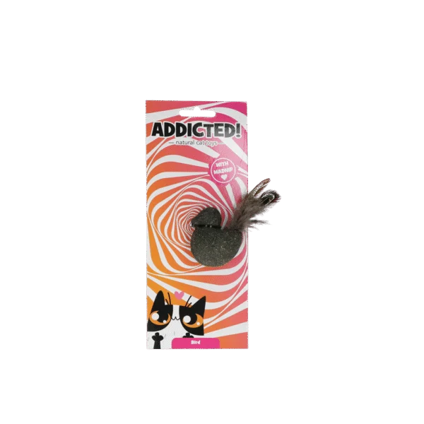 Katzenspielvogel mit Federn und MADNIP – Addicted! Bird with Feathers