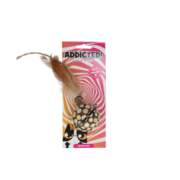 Katzenball mit Federn und MADNIP – Addicted! Ball with Feathers