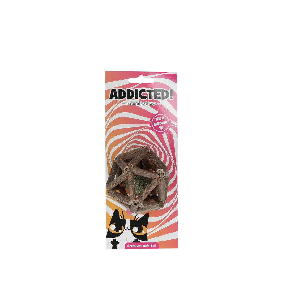 Katzenspielzeug mit Ball und MADNIP – Addicted! Atomium with Ball – Bild 1