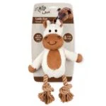 Hundekuscheltier mit Zerrtau und Quietscher – AFP Lambswool - Cuddle Knot – Bild 2