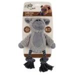 Hundekuscheltier mit Zerrtau und Quietscher – AFP Lambswool - Cuddle Knot – Bild 3