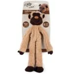 Hundekuscheltier mit Zahnseil und Quietscher, 43 x 16 x 6,5 cm – AFP Lambswool - Cuddle floppers – Bild 4