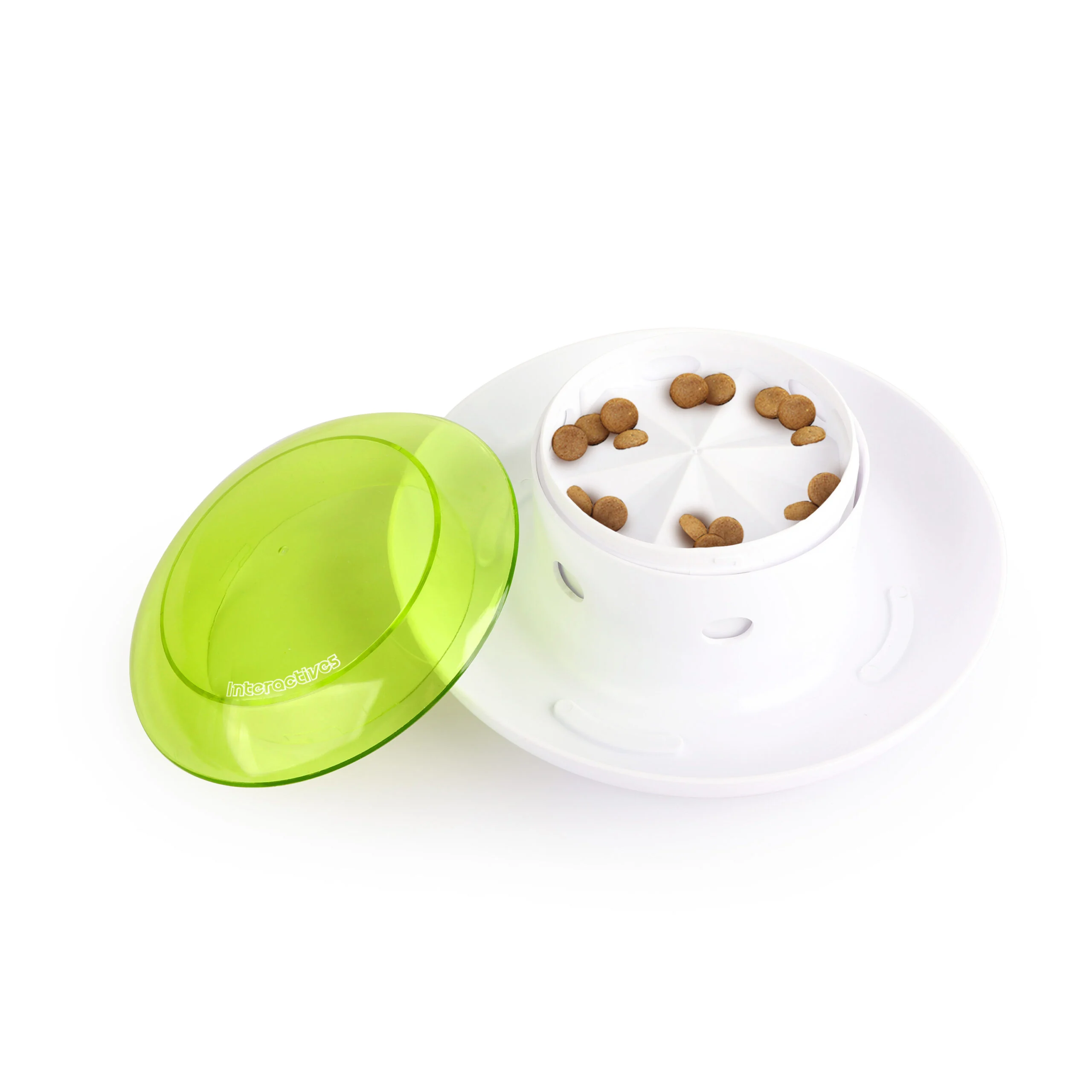 Futterspender für Hunde mit Druckknopf und Auffangschale – AFP Interactives Push 4 Meal Dispener – Bild 5