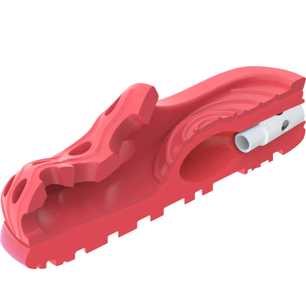 Kauspielzeug in Slipperform aus Gummi mit Ultraschall Quietscher, M 14,5 x 7 cm – AFP Doggies' Shoes - Air Pups Slipper – Bild 3