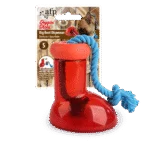 Stiefelförmiger Futterspender für Hunde mit Seil, 10 x 10 cm – AFP Doggies' Shoes Big Boot Dispenser S