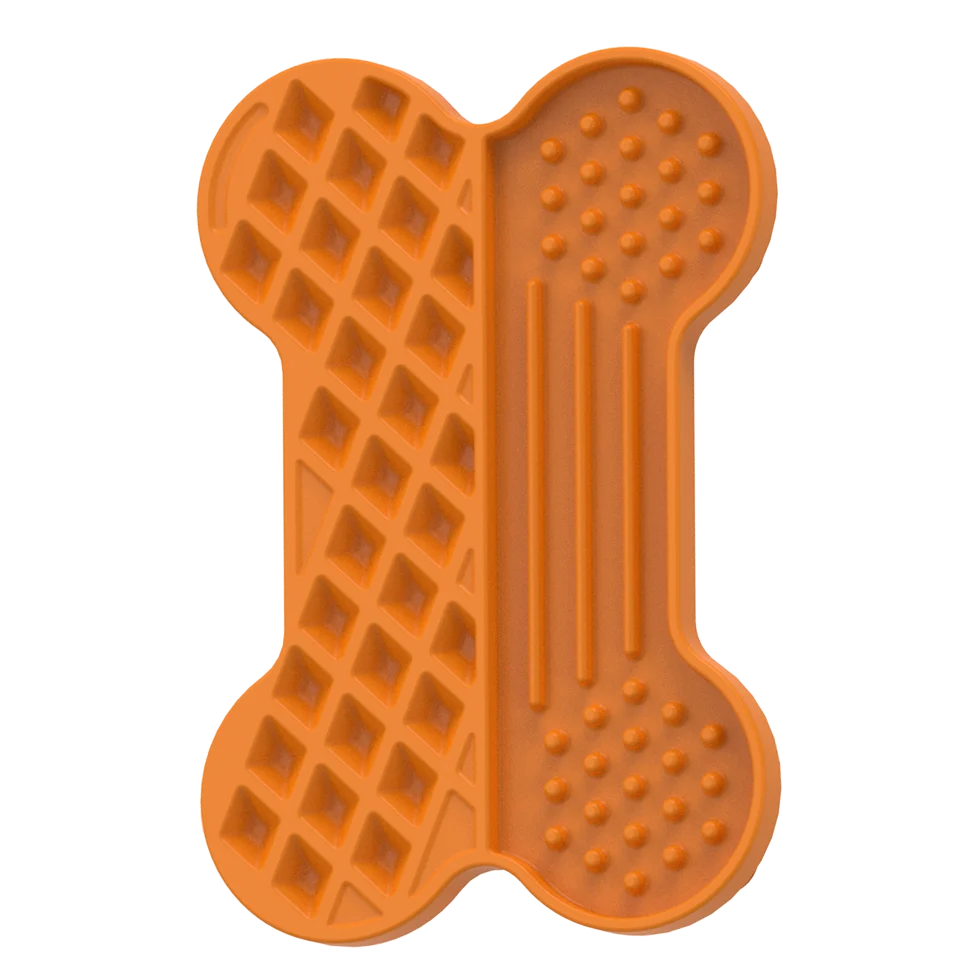 Leckmatte für Hunde mit Reliefstruktur und Saugnäpfen, 28 x 19 cm – AFP Bone Appetit - Tasty Bone Lick Mat L – Bild 2