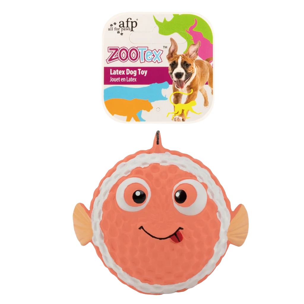 Latex Hundespielzeug Clownfisch mit Quietscher – AFP Bouncy Clown Fish – Bild 1
