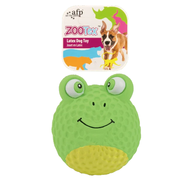 Hundespielzeug aus Latex: Frosch mit Quietscher – AFP Bouncy Frog