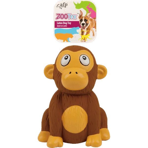 Latex Hundespielzeug mit Quietscher – AFP ZooTex Chistopher Chimp