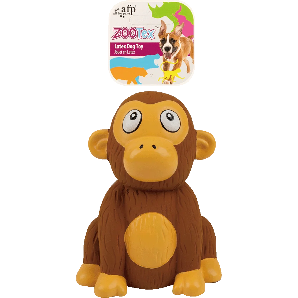 AFPH03760.png Latex Hundespielzeug mit Quietscher – AFP ZooTex Chistopher Chimp – Bild 1