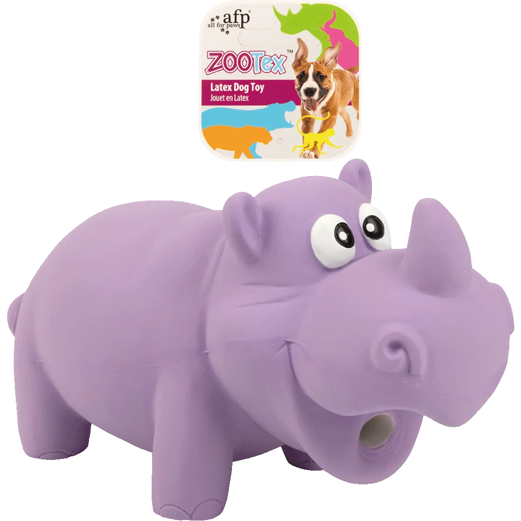 AFPH03783.png Hundespielzeug aus Latex mit Quietscher, Größe L – AFP ZooTex Reginald the Rhino – Bild 1