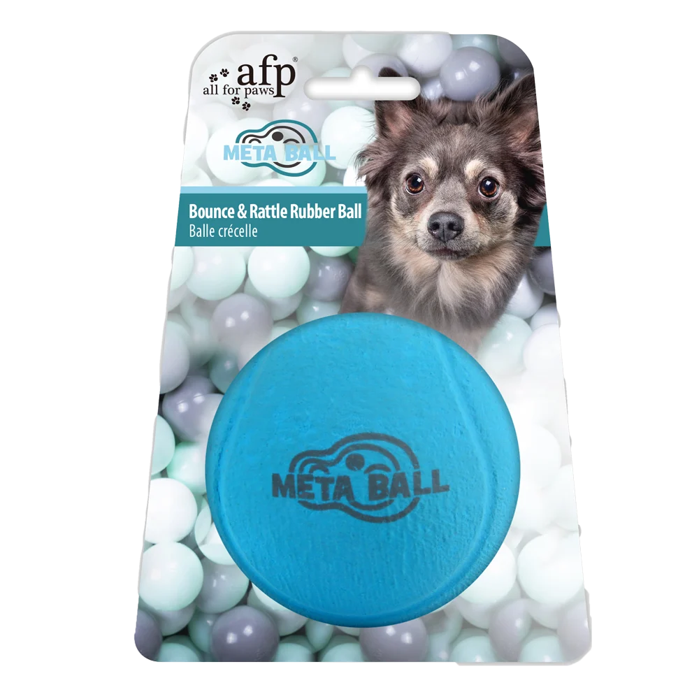 AFPH03900.png Gummiball für Hunde mit Rasselgeräusch, ø 6,3 cm – AFP Meta Ball Bounce & Rattle Ball – Bild 1
