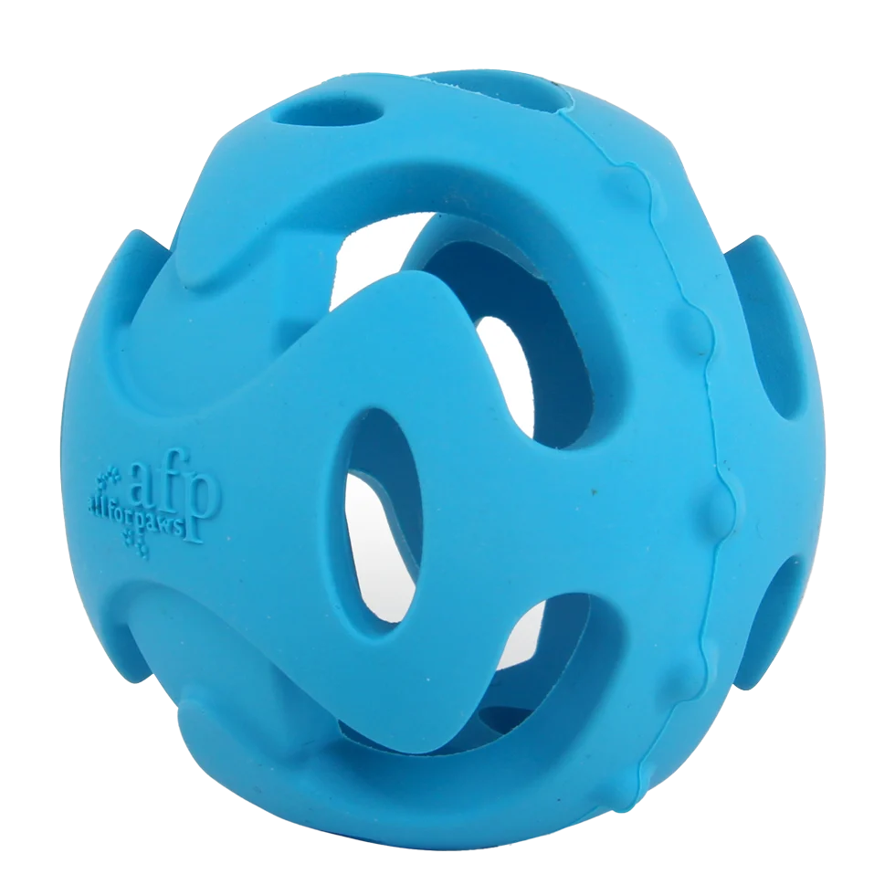 Hundeball mit Löchern zum Apportieren, ø 6,3 cm – AFP Meta Ball Well Fetch Ball – Bild 2