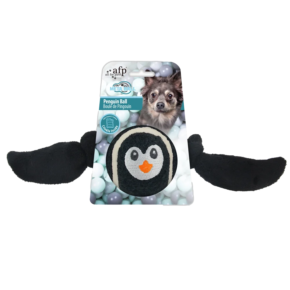 Hundeball Pinguin mit weichen Flügeln, 20 x 14 x 1,5 cm – AFP Meta Ball Ball Pinguin – Bild 1
