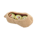 Hundeballset in Erdnussschote, 3 Bälle mit Quietscher, ø 6,3 cm – AFP Meta Ball Ball Set w/ Peanut pod – Bild 2