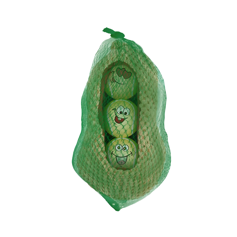 Hundeballset in Erdnussschote, 3 Bälle mit Quietscher, ø 6,3 cm – AFP Meta Ball Ball Set w/ Peanut pod – Bild 3