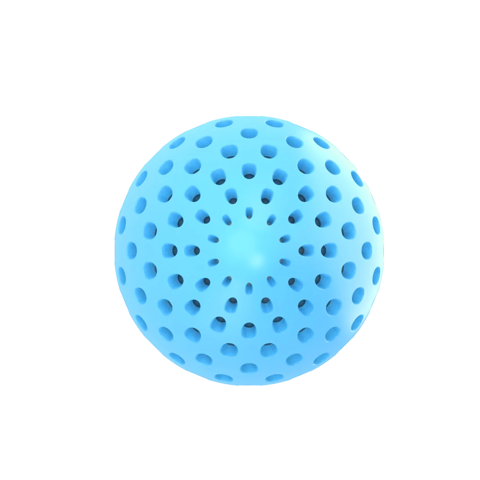 Knisterndes Hundespielzeug in Eiform, L, 15,5 x 9,6 x 9,6 cm – AFP Meta Ball Holey Egg – Bild 3