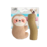 Welpenspielzeugset mit Kuscheltier und Quietschern, 2 Stück – AFP Little Buddy 2-Pack Toy Cuddle Sloth