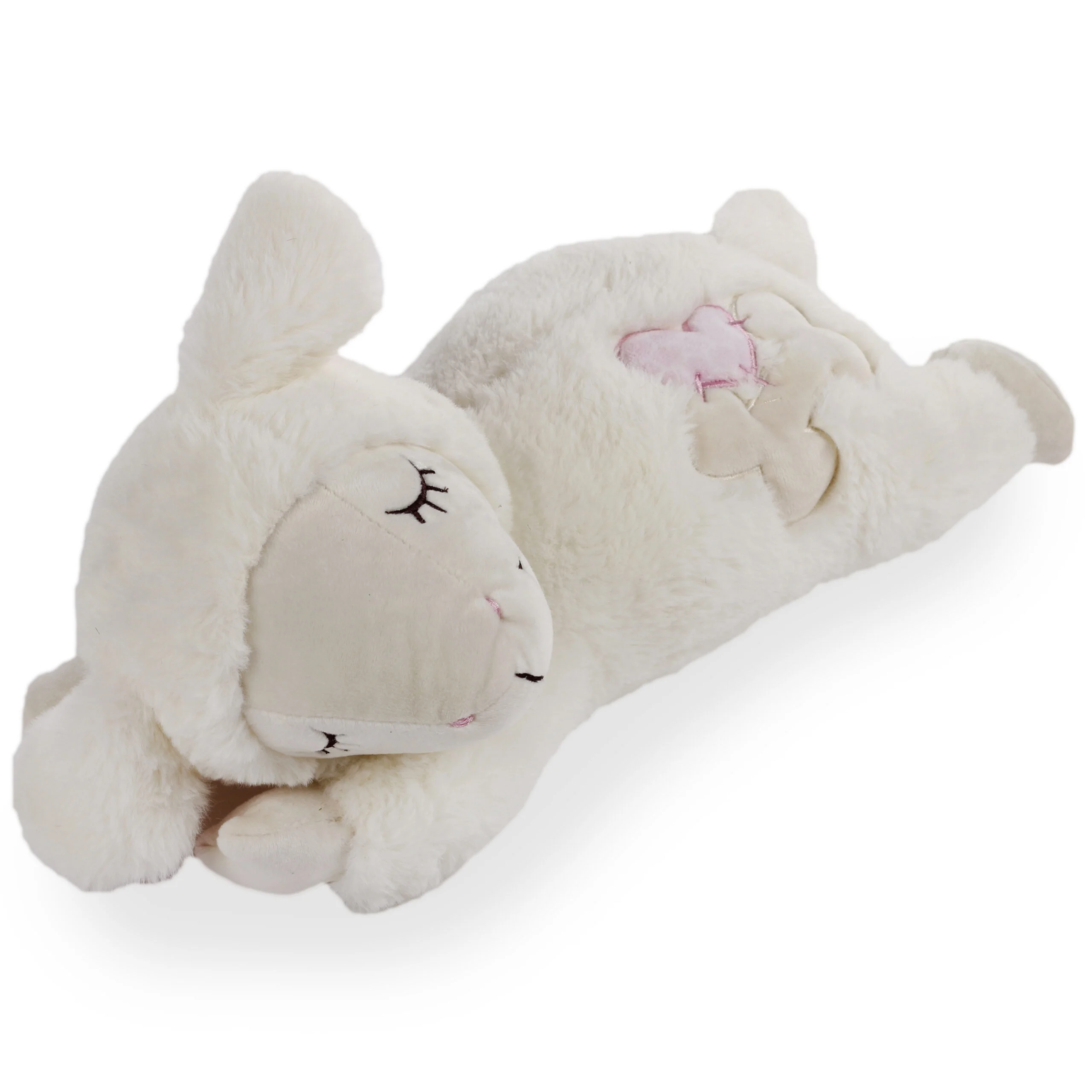 Hundeplüschtier Schaf mit Herzschlag, 36 x 18 cm – AFP Little Buddy - Heart Beat Sheep – Bild 3