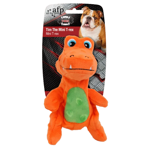 Hundekuscheltier mit Quietscher und Knisterfolie, ca. 18 cm – AFP My T-Rex Tim the Mini T-Rex S