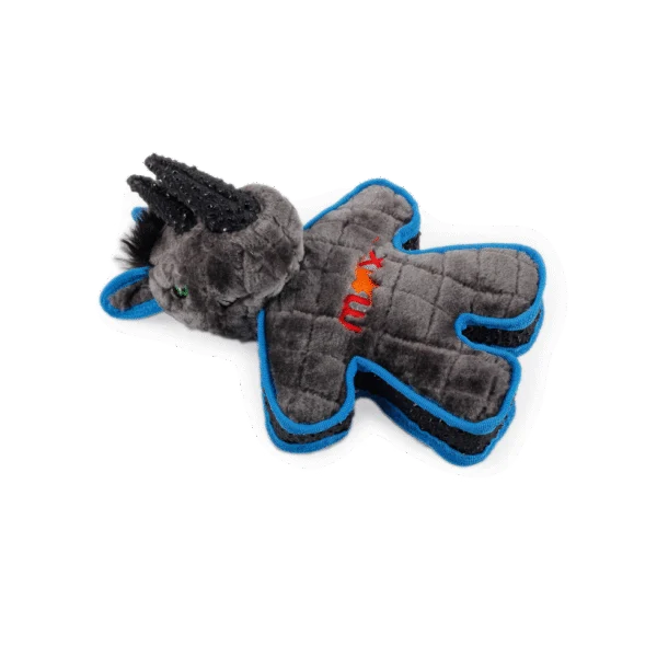 Hundekuscheltier mit Quietscher und gummiartigem Rand, ca. 24 cm – AFP My T-Rex Mighty Neushoorn