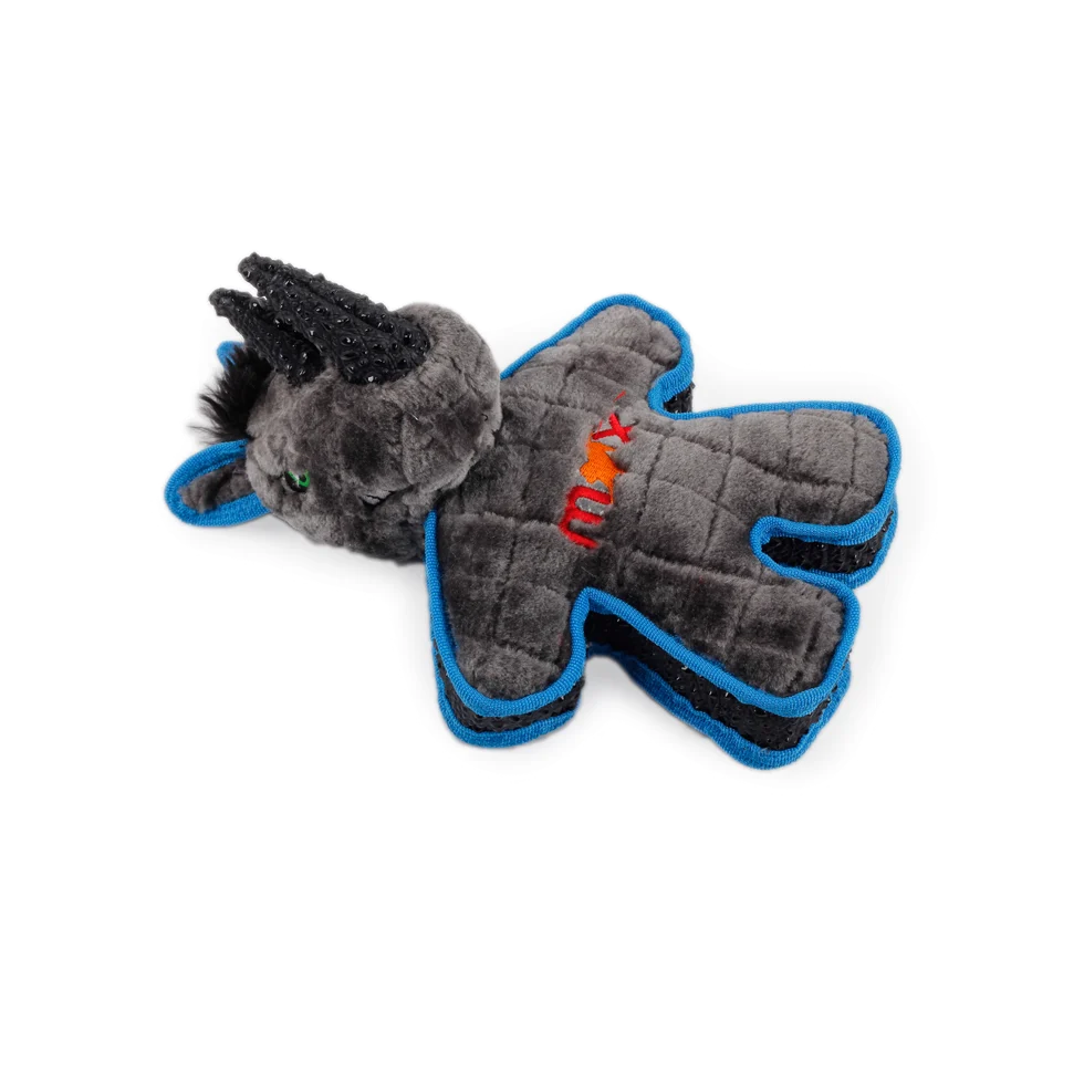 AFPH043542.png Hundekuscheltier mit Quietscher und gummiartigem Rand, ca. 24 cm – AFP My T-Rex Mighty Neushoorn – Bild 1