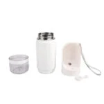 Trinkflasche für Hunde mit Trinknapf und Snackbehälter, 414 ml – AFP 2 In 1 Stainless Drinking Bottle – Bild 2