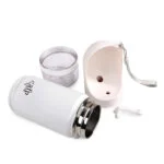 Trinkflasche für Hunde mit Trinknapf und Snackbehälter, 414 ml – AFP 2 In 1 Stainless Drinking Bottle – Bild 4