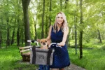 Hundefahrradkorb mit Lenkerbefestigung, bis 8 kg – AFP Travel Dog - Easy-go Bicycle Pet Basket – Bild 3