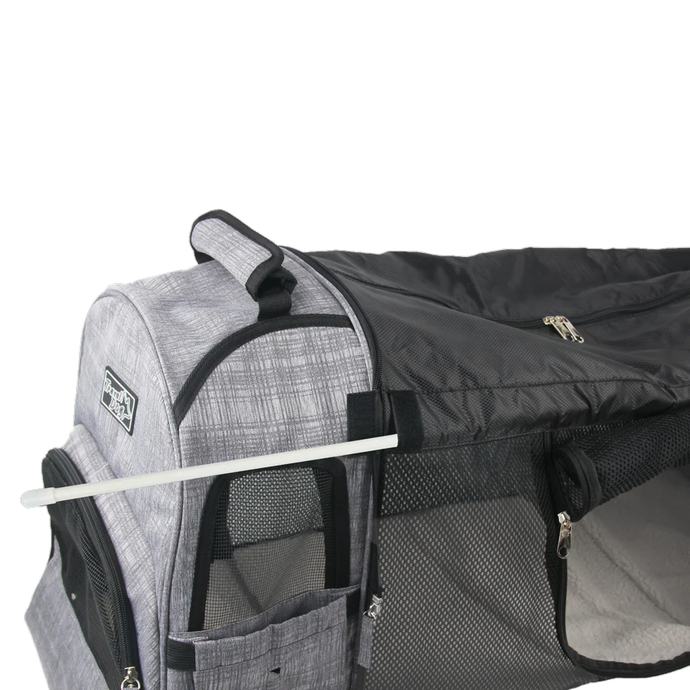 Erweiterbarer Hunderucksack mit Netz, 46 x 30 x 20 cm – AFP Travel Dog - Expandable Backpack Carrier – Bild 6