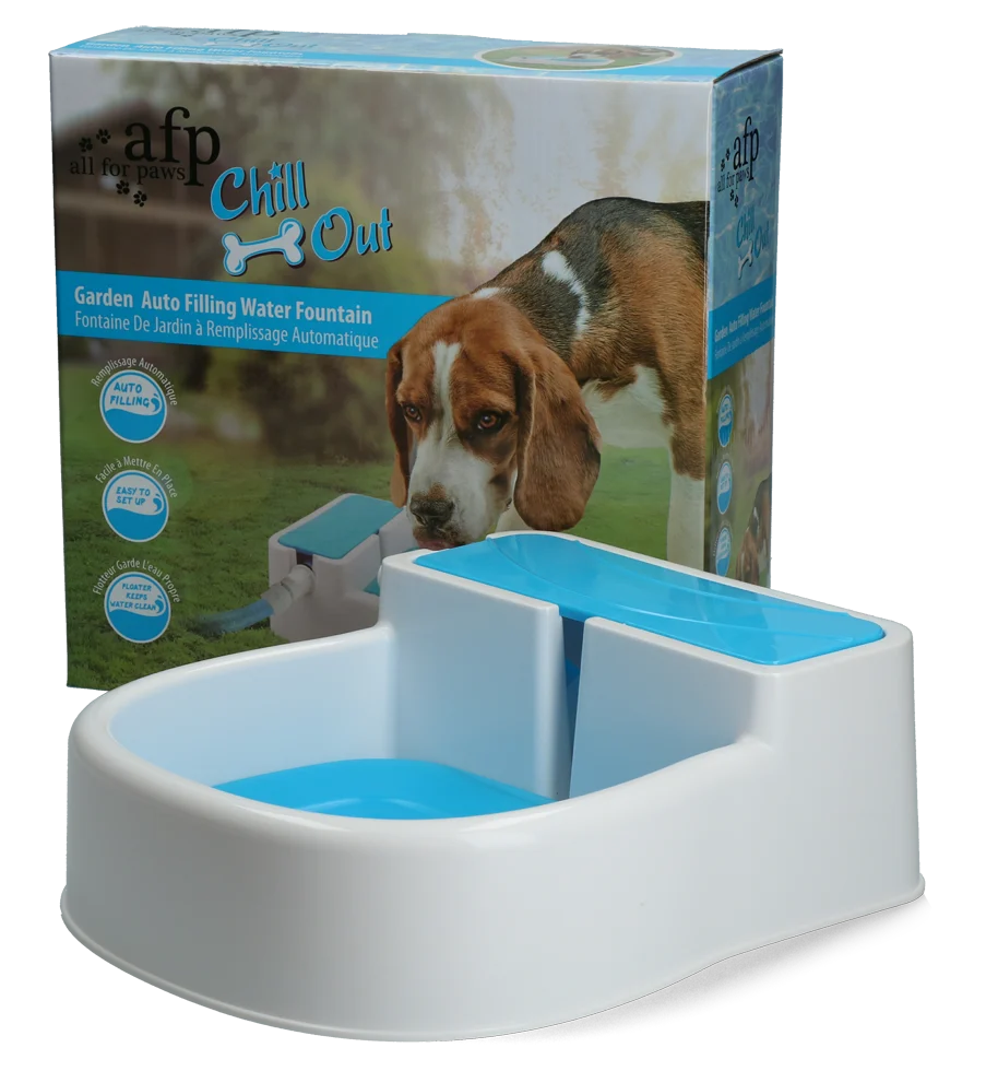 Trinkbrunnen für Hunde mit Gartenschlauchanschluss – AFP Chill Out - Garden Auto Filling Fountain – Bild 1