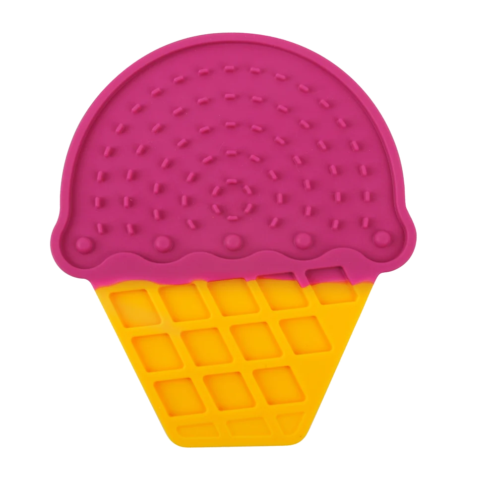 AFPH081891.png Schleckmatte für Hunde in Eisform mit Saugnäpfen, 20 x 17,5 cm – AFP Chill Out - Ice Cream Lick Mat – Bild 1