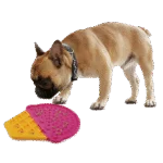 Schleckmatte für Hunde in Eisform mit Saugnäpfen, 20 x 17,5 cm – AFP Chill Out - Ice Cream Lick Mat – Bild 3