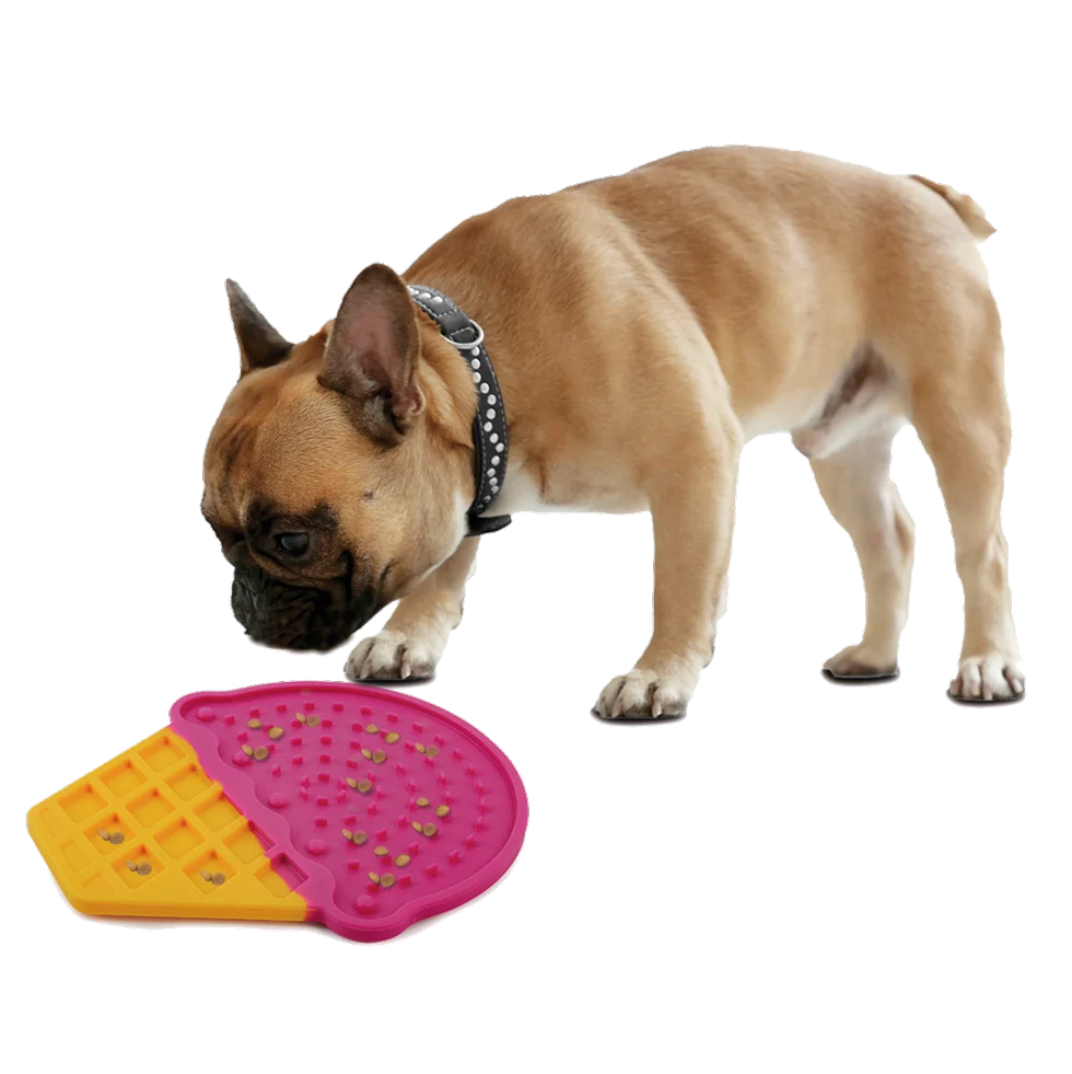 Schleckmatte für Hunde in Eisform mit Saugnäpfen, 20 x 17,5 cm – AFP Chill Out - Ice Cream Lick Mat – Bild 3