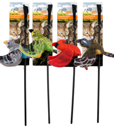 Katzenangel mit Vogel und Catnip – AFP Natural Instincts Bird Wand