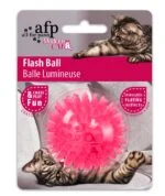 Katzenball aus Gummi, blinkt bei Bewegung, 5 cm – AFP Modern Cat Flash Ball – Bild 3
