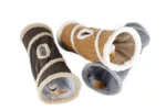 Katzentunnel aus Lammwolle mit Öffnung an der Oberseite, 62 x 26 cm – AFP Lambswool - Find Me Cat Tunnel – Bild 2