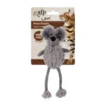 Spielmaus mit Katzenminze und knisterndem Kunststoff, 16 cm – AFP Lambswool Mouse Dangler – Bild 2