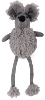 Spielmaus mit Katzenminze und knisterndem Kunststoff, 16 cm – AFP Lambswool Mouse Dangler – Bild 3