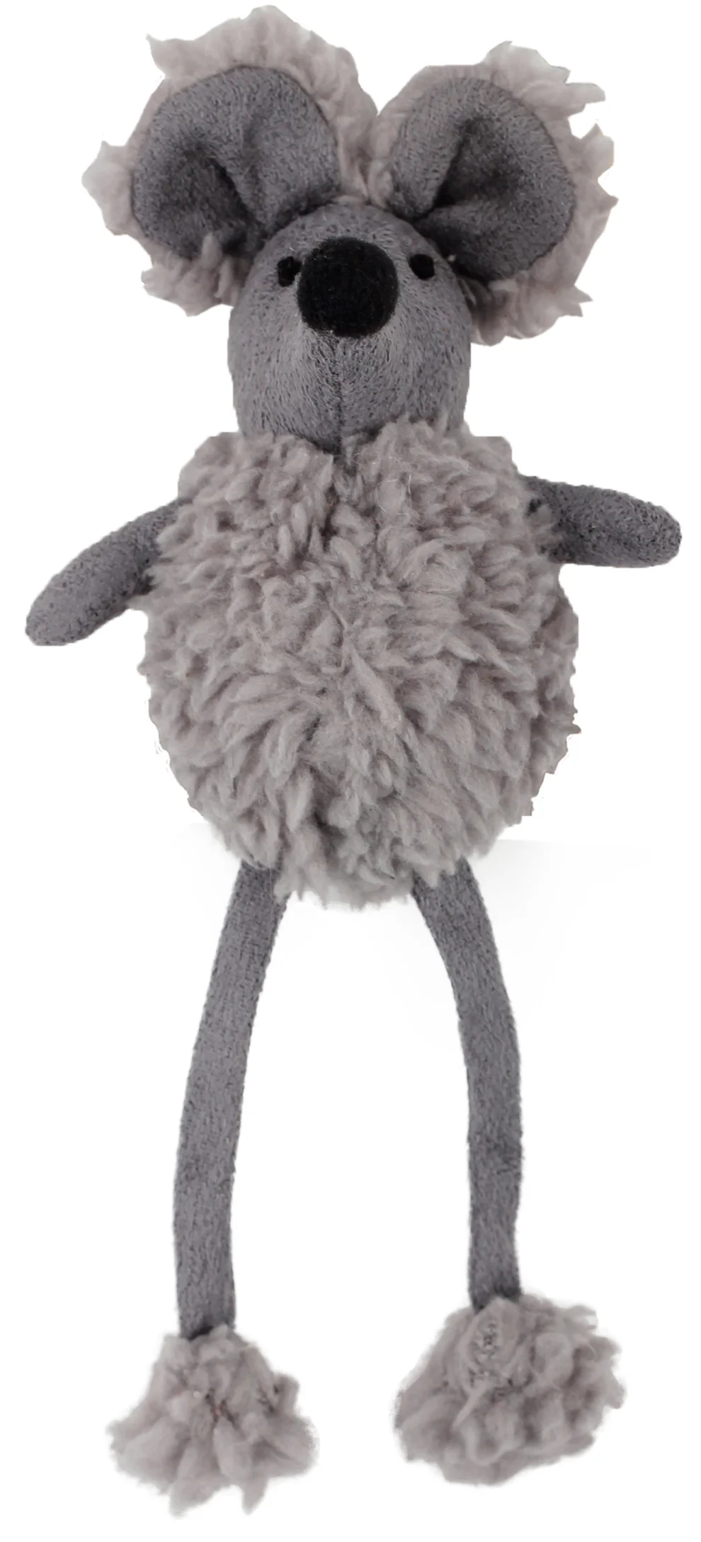 Spielmaus mit Katzenminze und knisterndem Kunststoff, 16 cm – AFP Lambswool Mouse Dangler – Bild 3