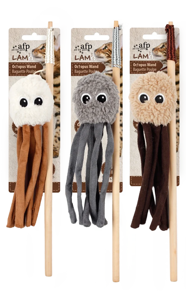 AFPK02119.png Katzenangel mit knisterndem Oktopus und Katzenminze – AFP Lambswool Octupus Wand – Bild 1
