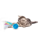 Drehender Katzenball mit Federn und Bändern – AFP Modern Cat Dizzy Spinner – Bild 3