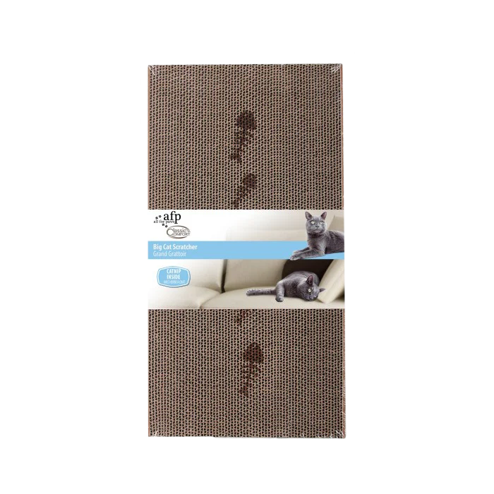 Kratzbrett aus Karton mit Katzenminze, Größe L – AFP Classic Comfort - Cat Scratcher L – Bild 1