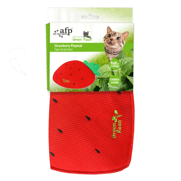 Katzenspielmatte in Erdbeerform mit Catnip – AFP Green Rush - Play Mat Aardbei