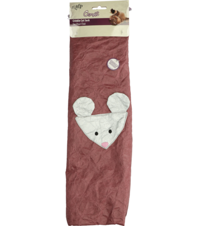 Katzenspielzeug aus Knisterpapier mit Federn, Lila, 45 cm – AFP Crumples - Crinkle Cat Sack